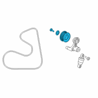 OEM Acura TLX Set.Tensioner Pul Diagram - 31189-5A2-A02