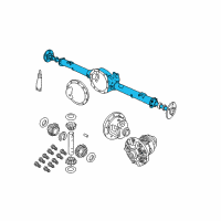 OEM 2004 Dodge Durango Axle-Service Rear Diagram - 5102069AE