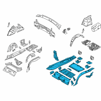 OEM 2012 BMW 335i Trunk Floor, Upper Part Diagram - 41-11-7-186-779