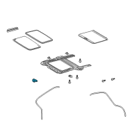 OEM 2010 Pontiac Vibe Actuator, Sun Roof Diagram - 19183791