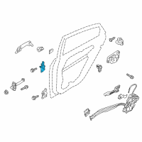 OEM 2017 Kia Forte5 Hinge Assembly-Rear Door Upper Diagram - 794203K000