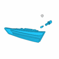 OEM 2019 Hyundai Elantra Lamp Assembly-Rear Comb Outside, LH Diagram - 92401-F3500