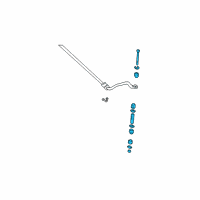 OEM 1994 GMC K2500 Suburban Stabilizer Link Diagram - 15571395