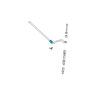 OEM Chevrolet K2500 Suburban Insulator, Front Stabilizer Shaft Diagram - 15005612