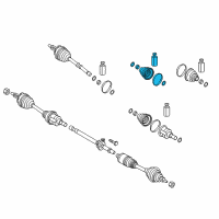 OEM Kia K900 Boot Kit-Fr Axle DIF Diagram - 49542D2101