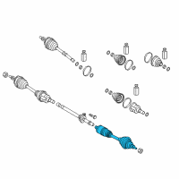 OEM Kia K900 Shaft Assembly-Drive, RH Diagram - 49501D2100