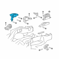 OEM 2017 GMC Terrain Transmission Mount Bracket Diagram - 25854229