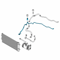 OEM 2019 BMW X2 Pressure Hose, Condenser, Evaporator Diagram - 64-53-6-805-436