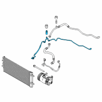 OEM 2018 BMW X1 Pressure Hose, Condenser, Evaporator Diagram - 64-53-6-805-436