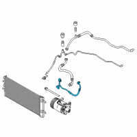 OEM BMW X1 Pressure Hose, Compressor-Condenser Diagram - 64-53-9-209-726