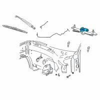 OEM 2005 Ford Freestyle Motor & Linkage Diagram - 6L1Z-17508-AARM