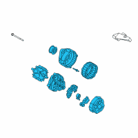 OEM Kia Optima Reman Alternator Diagram - 3730025201RU