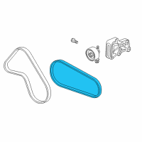 OEM Chevrolet Spark AC Belt Diagram - 25181815