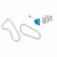 OEM 2015 Chevrolet Spark Serpentine Tensioner Diagram - 25196027