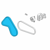 OEM Chevrolet Spark Serpentine Belt Diagram - 25187071