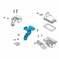 OEM 2015 Ford Taurus Upper Duct Diagram - DA8Z-9B659-C