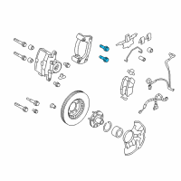 OEM 2007 Lincoln MKZ Caliper Support Bolt Diagram - -W711241-S439