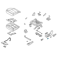 OEM 2017 Lincoln MKC Slide Knob Diagram - DG9Z-14A701-ABK