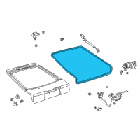 OEM 2001 Toyota Celica Weatherstrip Diagram - 67881-20141