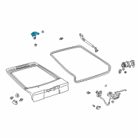 OEM 2000 Toyota Celica Hinge Diagram - 68801-20090