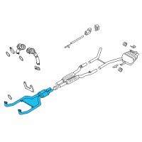 OEM BMW 550i Exhaust Pipe Diagram - 18-30-7-578-194