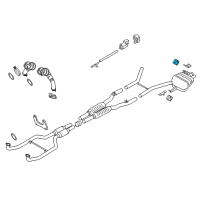 OEM 2010 BMW 535i GT Rubber Mounting Diagram - 18-20-7-589-950