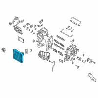 OEM 2017 Hyundai Sonata Core & Seal Assembly-Evaporator Diagram - 97139-C1000