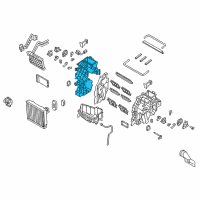 OEM 2017 Hyundai Sonata Case-Heater & Evaporator, LH Diagram - 97134-E6040