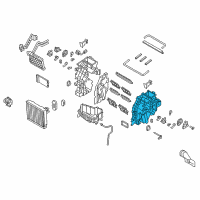 OEM 2019 Hyundai Sonata Case-Heater & Evaporator, RH Diagram - 97135-E6010