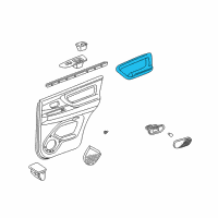 OEM 2003 Toyota Land Cruiser Armrest Diagram - 74260-60010-B3