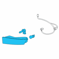 OEM Cadillac Fog Lamp Assembly Diagram - 10383562