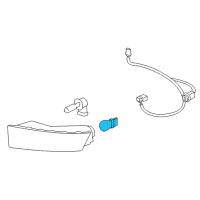 OEM Bulb, Front Turn Signal Lamp Diagram - 15862271