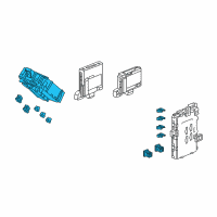 OEM 2014 Acura RLX Box Assembly, Driver Fuse (Rewritable) Diagram - 38200-TY2-A01