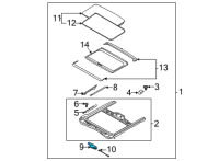 OEM 2021 Kia Seltos Motor Assy-Sunroof Diagram - 81680Q5000