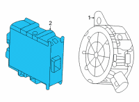 OEM 2018 Toyota Mirai Control Module Diagram - 86572-48030