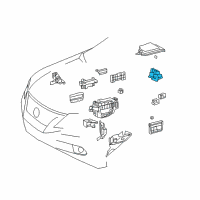 OEM 2013 Lexus RX350 Block Assembly, Relay Diagram - 82660-48010