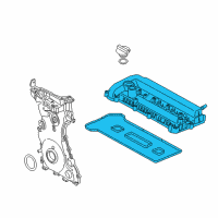 OEM Ford SSV Plug-In Hybrid Valve Cover Diagram - CV6Z-6582-E