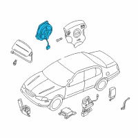 OEM Nissan Steering Air Bag Wire Assembly Diagram - 25554-4Y925