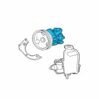 OEM 2009 Jeep Grand Cherokee Power Steering Pump With Pulley Diagram - RL124461AB