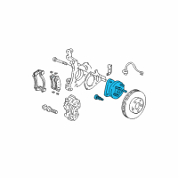 OEM 2003 Pontiac Montana Hub & Bearing Diagram - 89047684