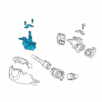 OEM 2020 Honda Civic Lock Assy., Steering Diagram - 06351-TG7-C01