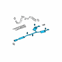 OEM 2006 Buick Lucerne Muffler & Pipe Diagram - 15921940