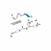 OEM 2006 Buick Lucerne Rear Pipe Diagram - 15921947