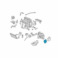 OEM Honda Ridgeline Motor Assembly, Temperature Passenger Diagram - 79170-SHJ-A41