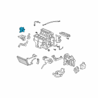 OEM 2011 Honda Ridgeline Motor Assembly, Temperature Driver Diagram - 79160-SHJ-A01