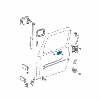 OEM 2005 Jeep Wrangler Handle-Inside Release Diagram - 55176476AC