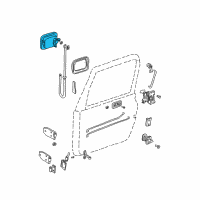 OEM 2001 Jeep Wrangler Handle-Exterior Door Diagram - 55176383AE