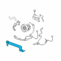 OEM 2008 Cadillac STS Power Steering Cooler Diagram - 15236157