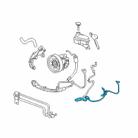 OEM Cadillac STS HOSE ASM, P/S GR OTLT Diagram - 19419214