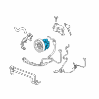 OEM 2010 Cadillac STS Power Steering Pump Diagram - 25900772